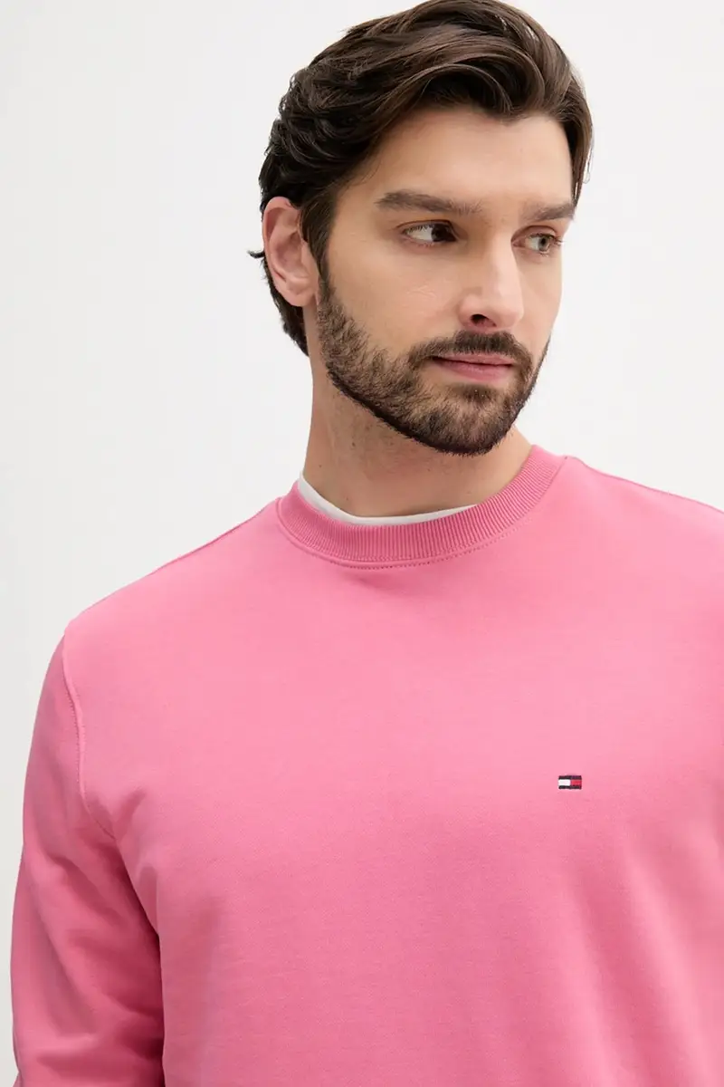 felpa in cotone uomo colore nero MW0MW37237 Rosa miniatura 5