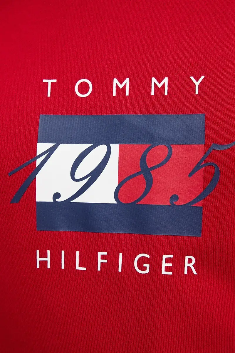 felpa in cotone uomo colore rosso con cappuccio MW0MW41332 miniatura 5