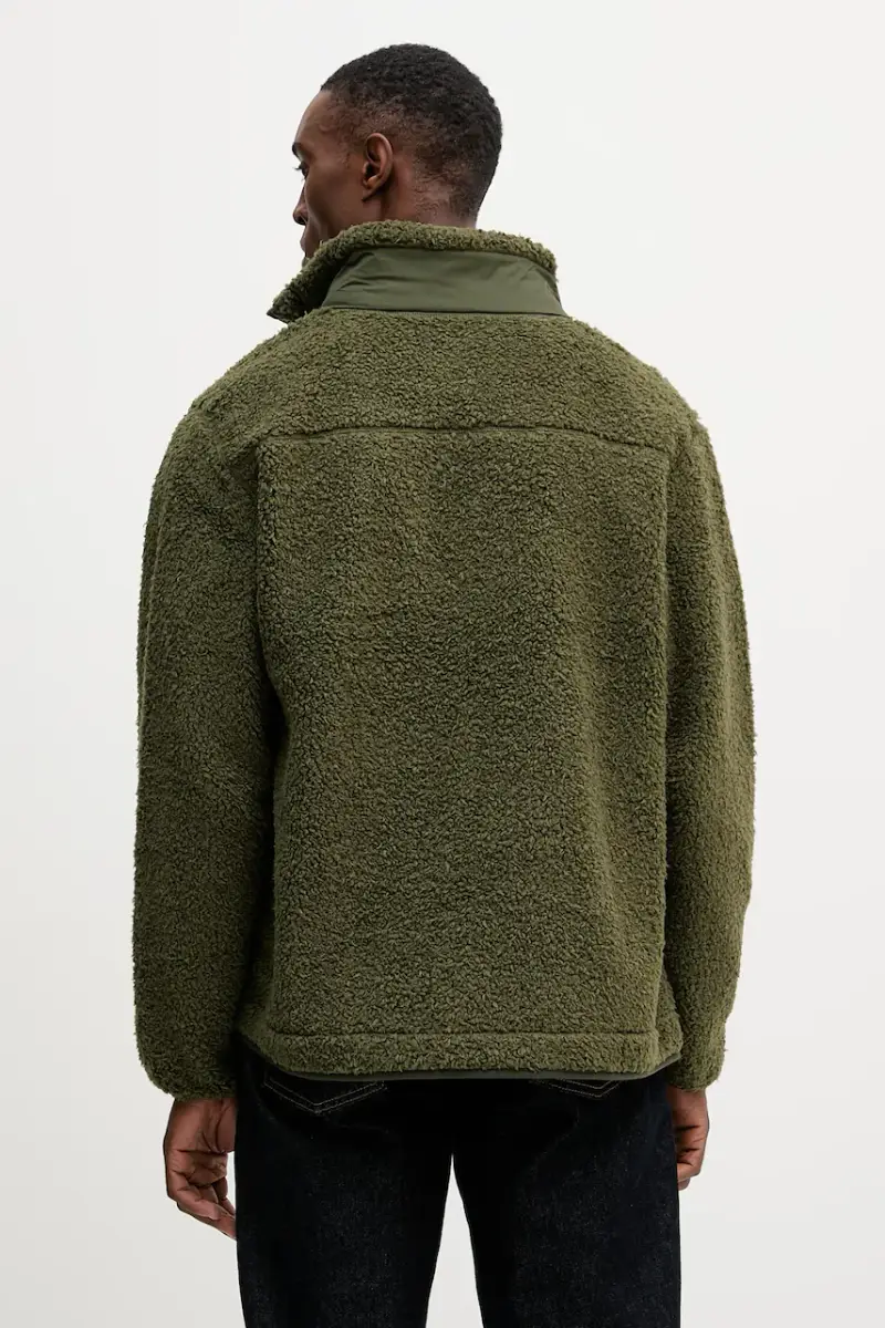 felpa in pile uomo colore verde MW0MW40420 miniatura 3