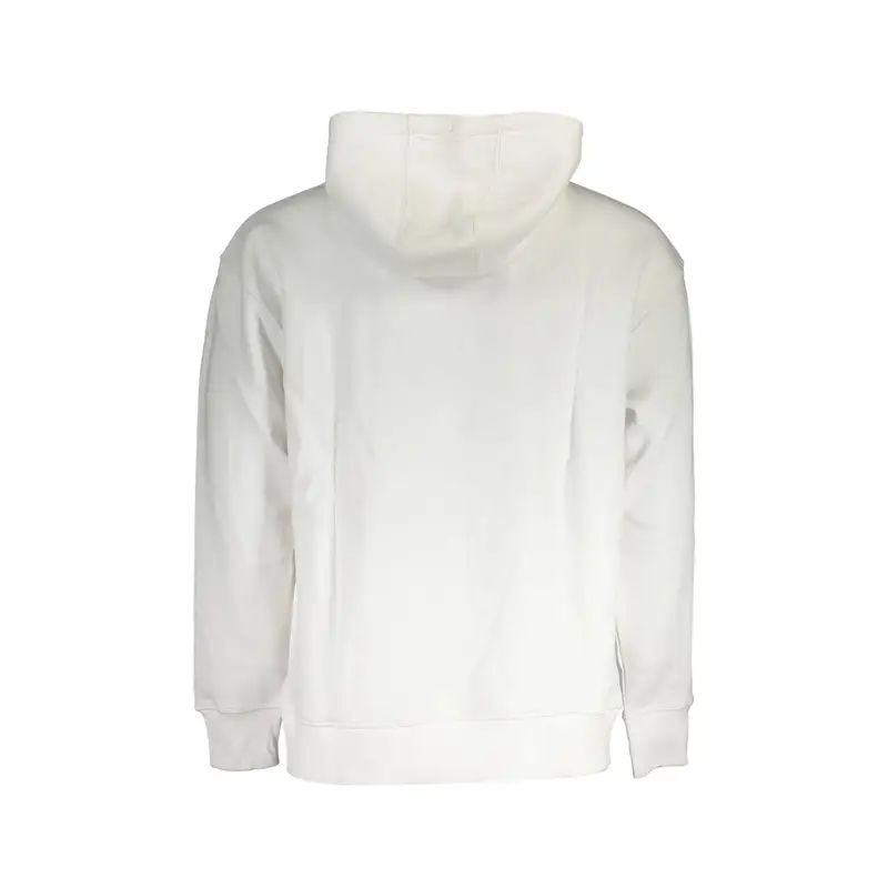 Felpa Maniche Lunghe con Zip Uomo Bianca Ricamo Bianco miniatura 2