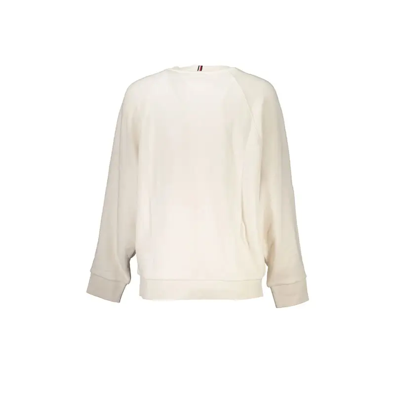 Felpa Maniche Lunghe Donna Beige Stampa Logo miniatura 2