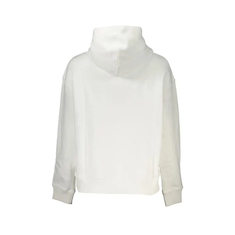 Felpa Maniche Lunghe Donna Bianca Logo Bianco miniatura 2