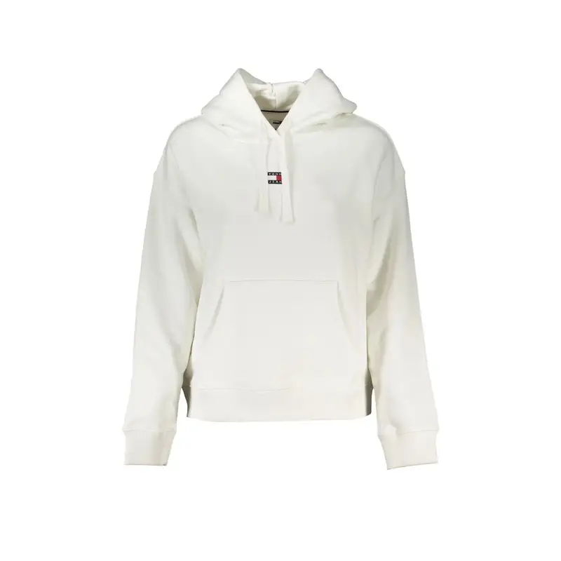 Felpa Maniche Lunghe Donna Bianca Logo Bianco