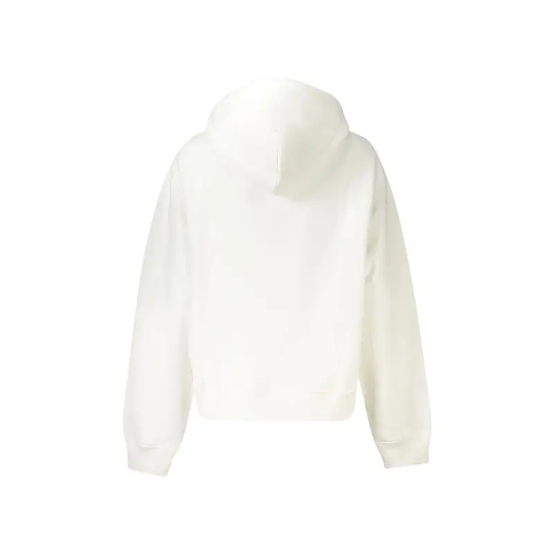 Felpa Maniche Lunghe Donna Bianca Ricamo Bianco miniatura 2