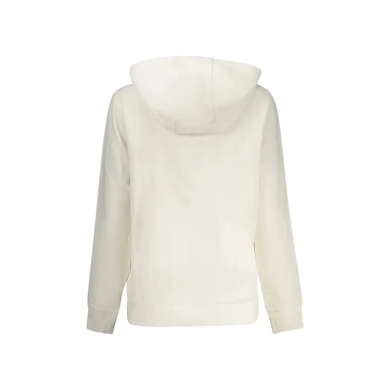 Felpa Maniche Lunghe Donna Bianca Stampa Logo Bianco miniatura 2