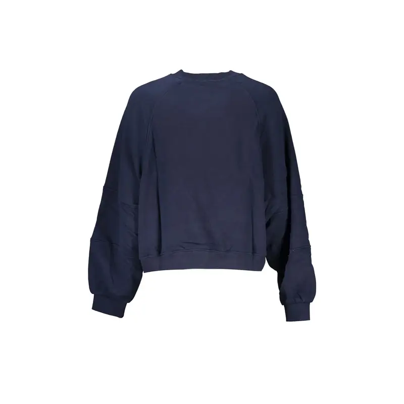 Felpa Maniche Lunghe Donna Blu Stampa Logo miniatura 2