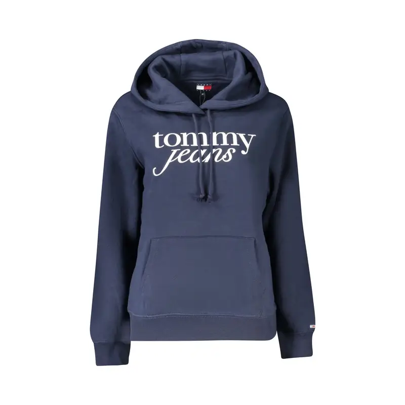 Tommy Hilfiger Felpa Maniche Lunghe Donna Blu con Stampa Logo