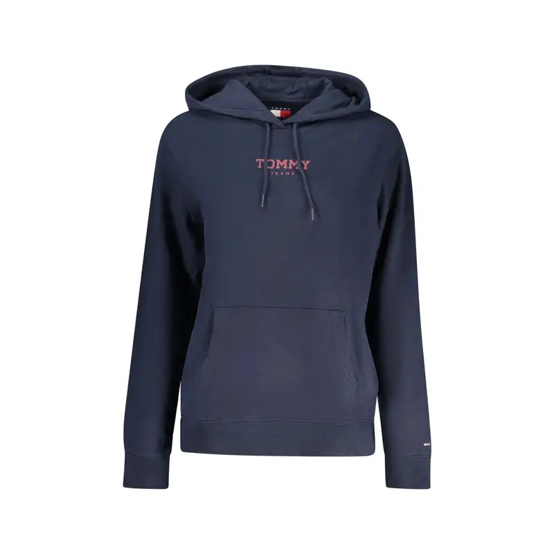 Felpa Maniche Lunghe Donna Blu Stampa Logo