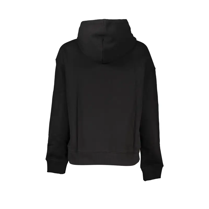 Felpa Maniche Lunghe Donna Nera Logo Nero miniatura 2