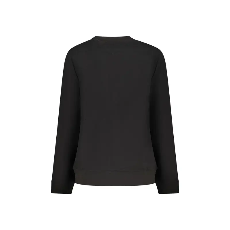 Tommy Hilfiger Felpa Maniche Lunghe Donna Nera con Stampa Logo miniatura 2