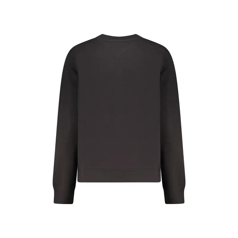 Felpa Maniche Lunghe Donna Nera Stampa Logo Nero miniatura 2