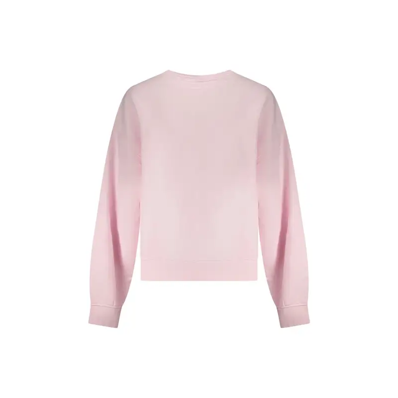 Felpa Maniche Lunghe Donna Rosa Ricamo miniatura 2