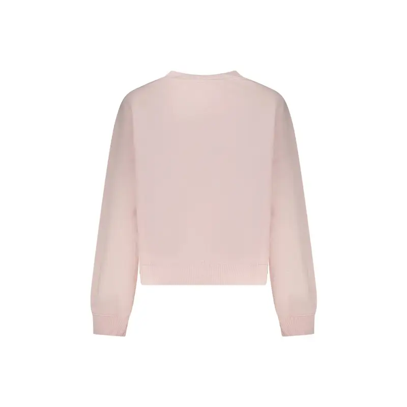 Felpa Maniche Lunghe Donna Rosa Stampa in Rilievo Logo miniatura 2