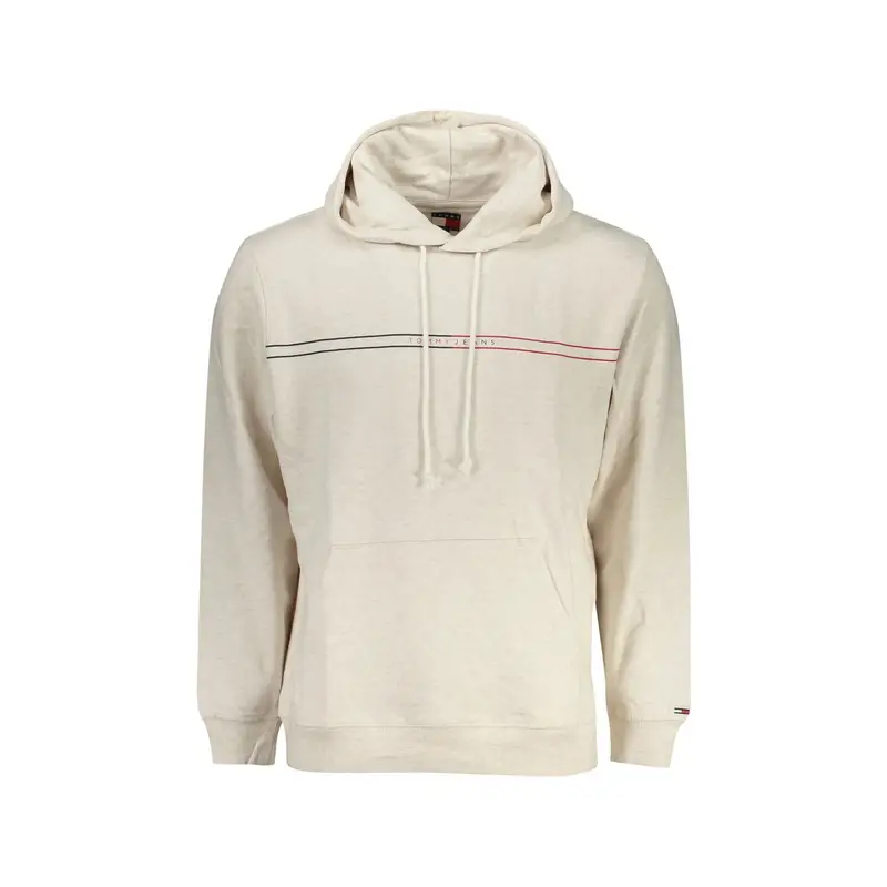 Tommy Hilfiger Felpa a Maniche Lunghe Uomo beige con Stampa Logo