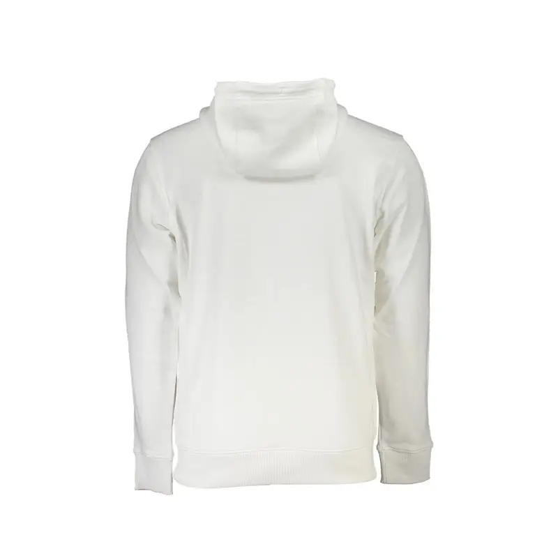 Felpa Maniche Lunghe Uomo Bianca Stampa Logo Bianco miniatura 2