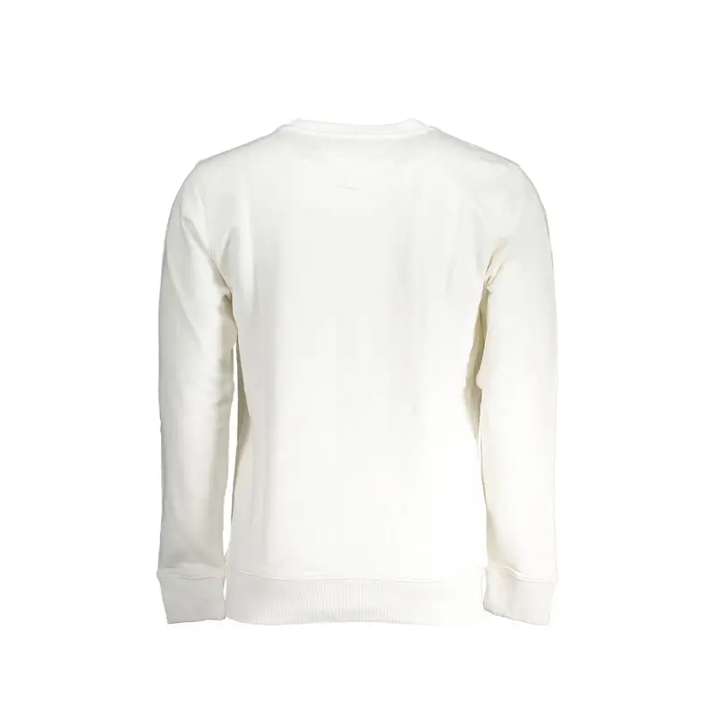 Felpa Maniche Lunghe Uomo Bianca Stampa Logo Bianco miniatura 2