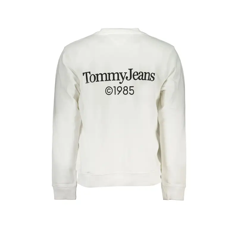 Felpa Maniche Lunghe Uomo Bianca Stampa Logo Bianco miniatura 2