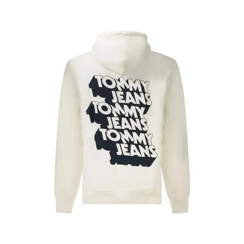 Tommy Hilfiger Felpa Maniche Lunghe Uomo Bianca con Logo miniatura 2