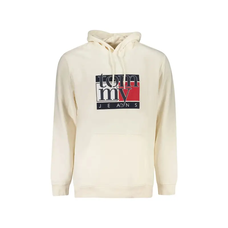 Tommy Hilfiger Felpa Uomo Bianca con Cappuccio e Logo