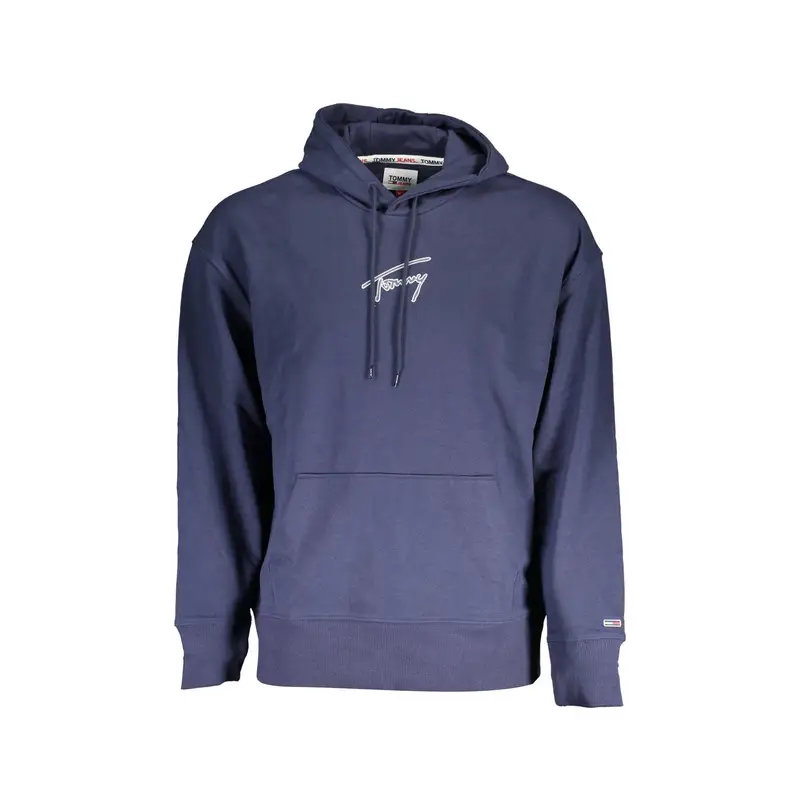 Felpa Maniche Lunghe Uomo Blu Ricamo