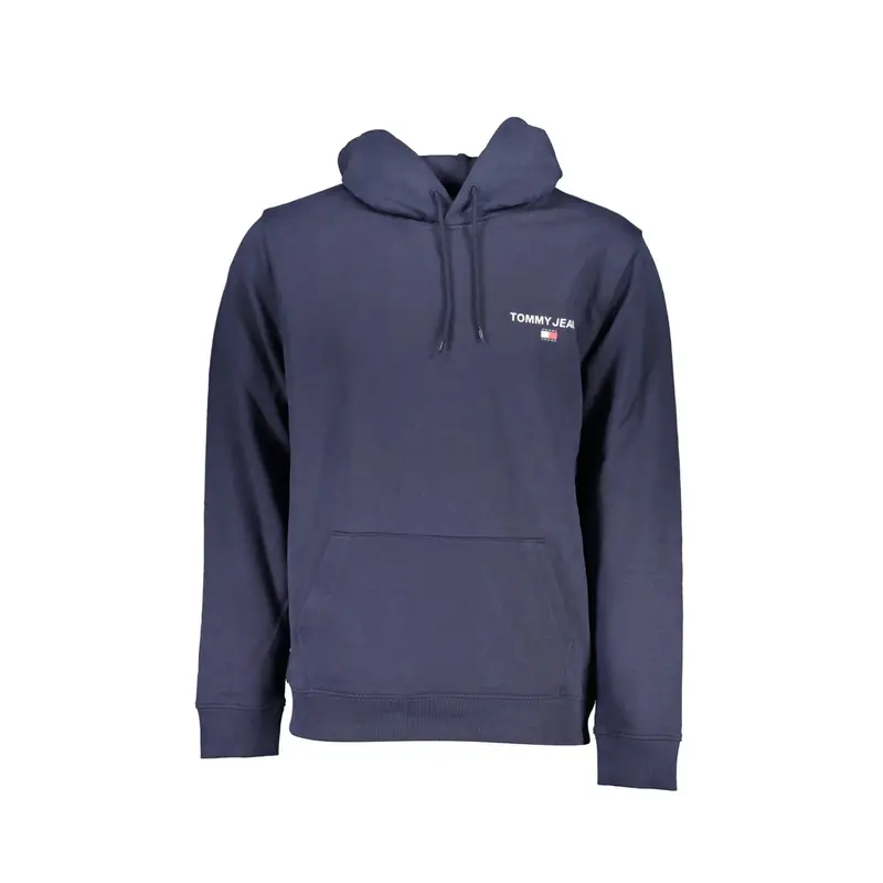 Felpa Maniche Lunghe Uomo Blu Stampa Logo