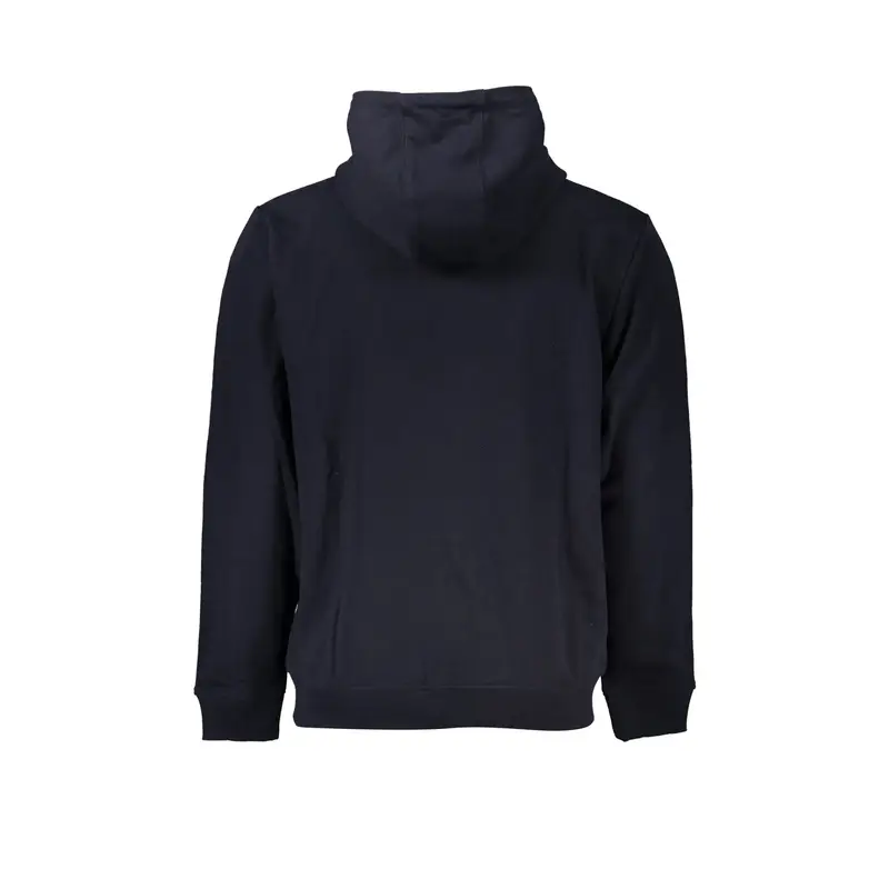 Felpa Maniche Lunghe Uomo Blu Zip miniatura 2