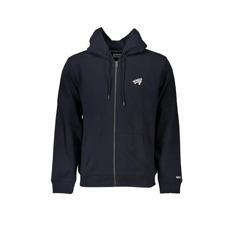 Felpa Maniche Lunghe Uomo Blu Zip