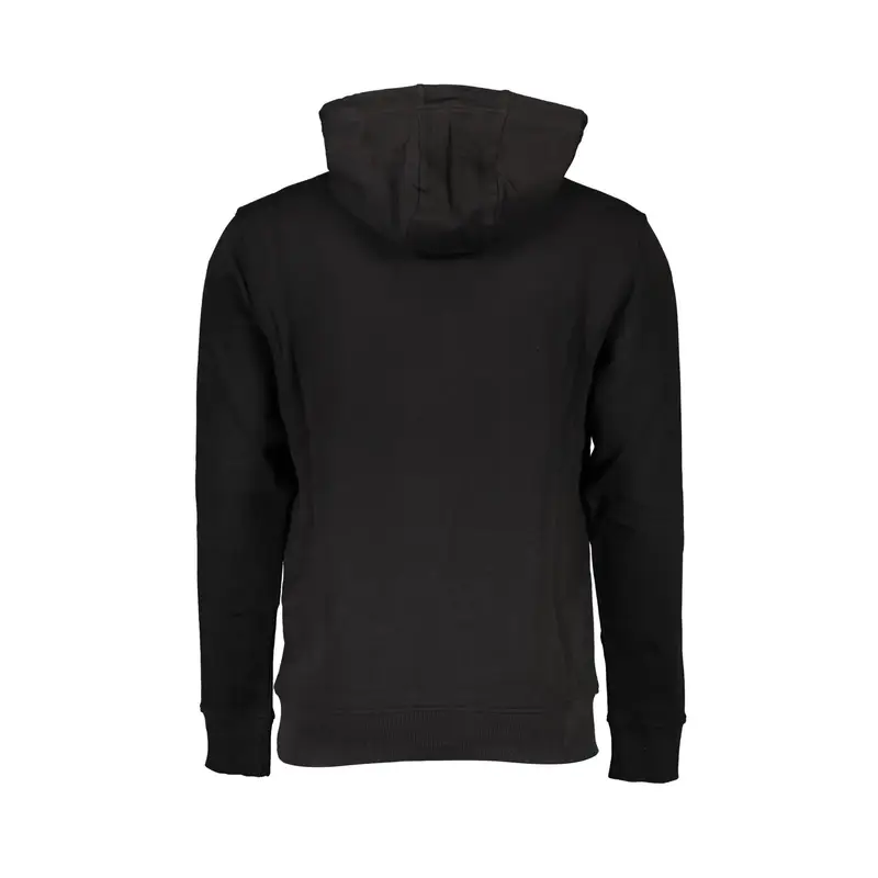 Felpa Maniche Lunghe Uomo Nera Ricamo Nero miniatura 2