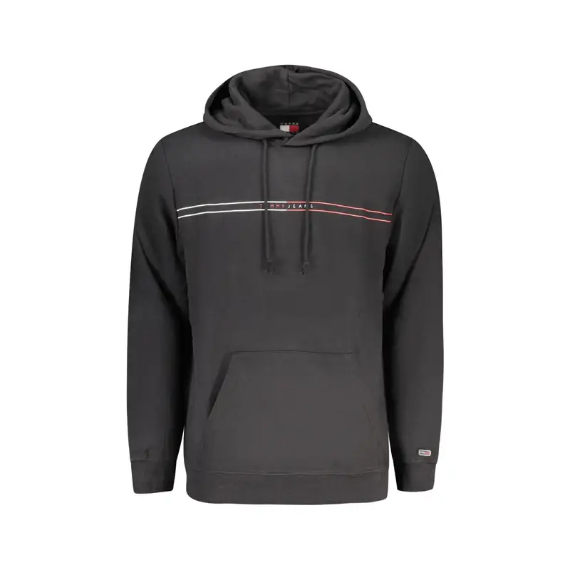 Tommy Hilfiger Felpa Maniche Lunghe Uomo Nera con Cappuccio