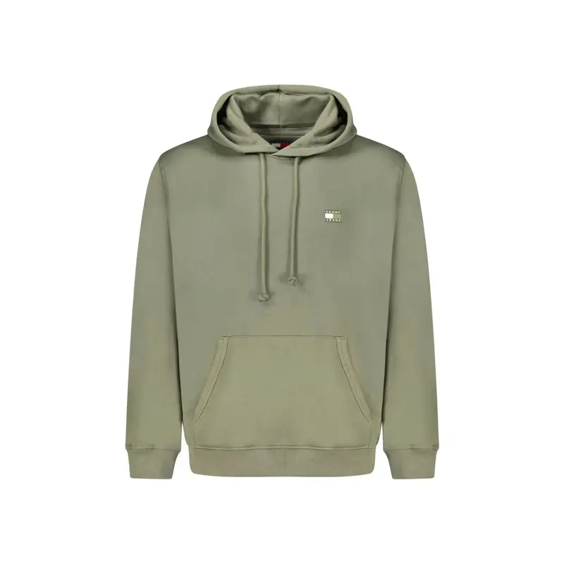 Tommy Hilfiger Felpa Maniche Lunghe Uomo Verde con Ricamo