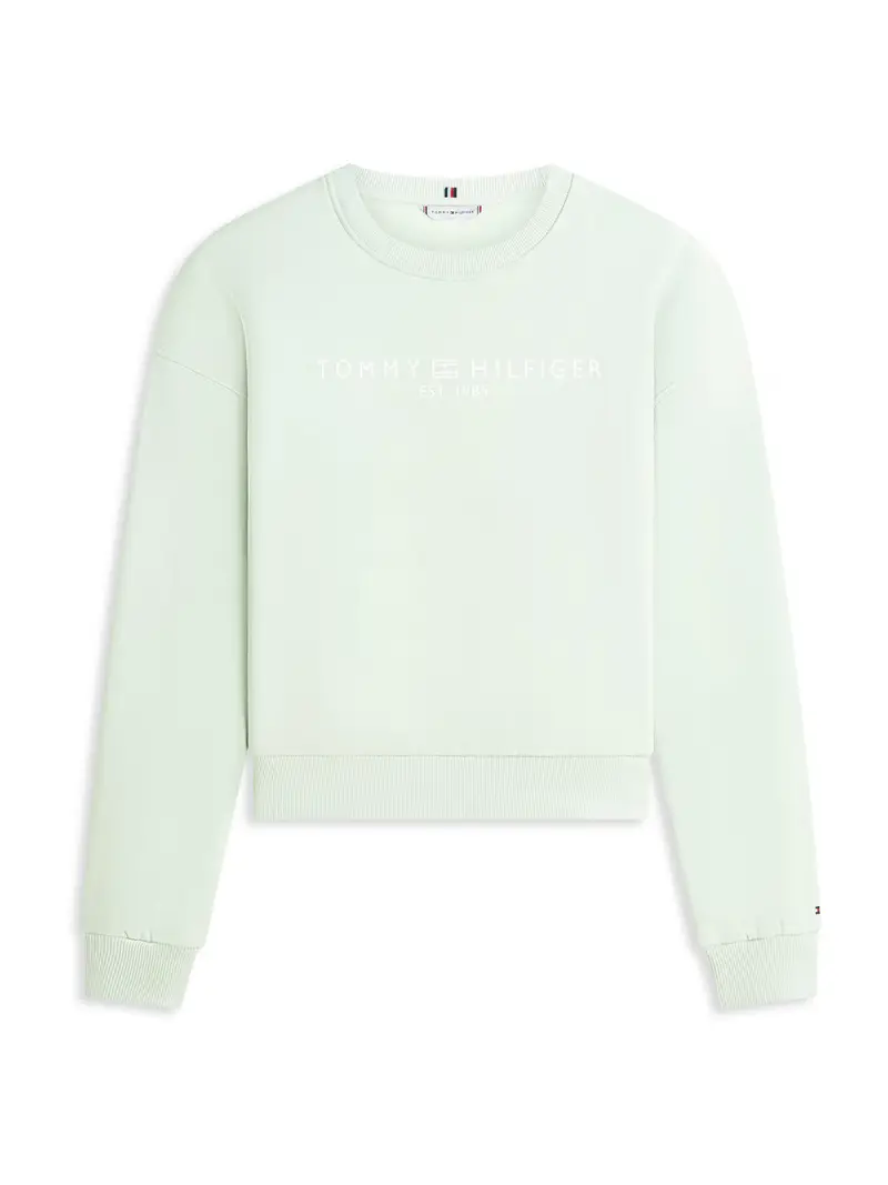 Felpa menta / bianco