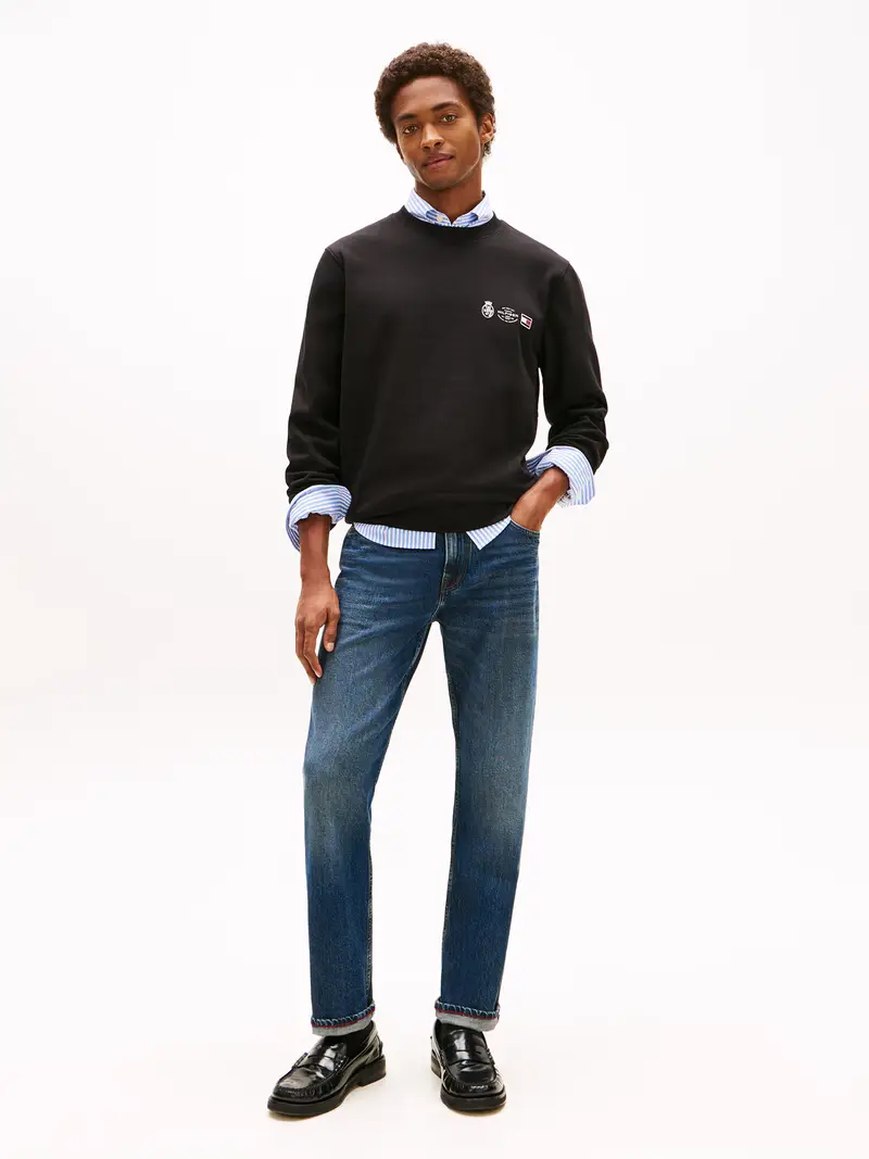 Felpa mirtillo / nero / bianco miniatura 3