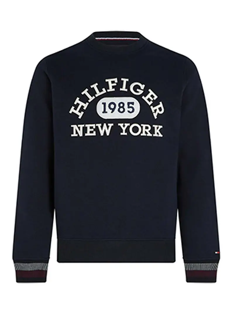 Felpa Monotype Stile College Blu