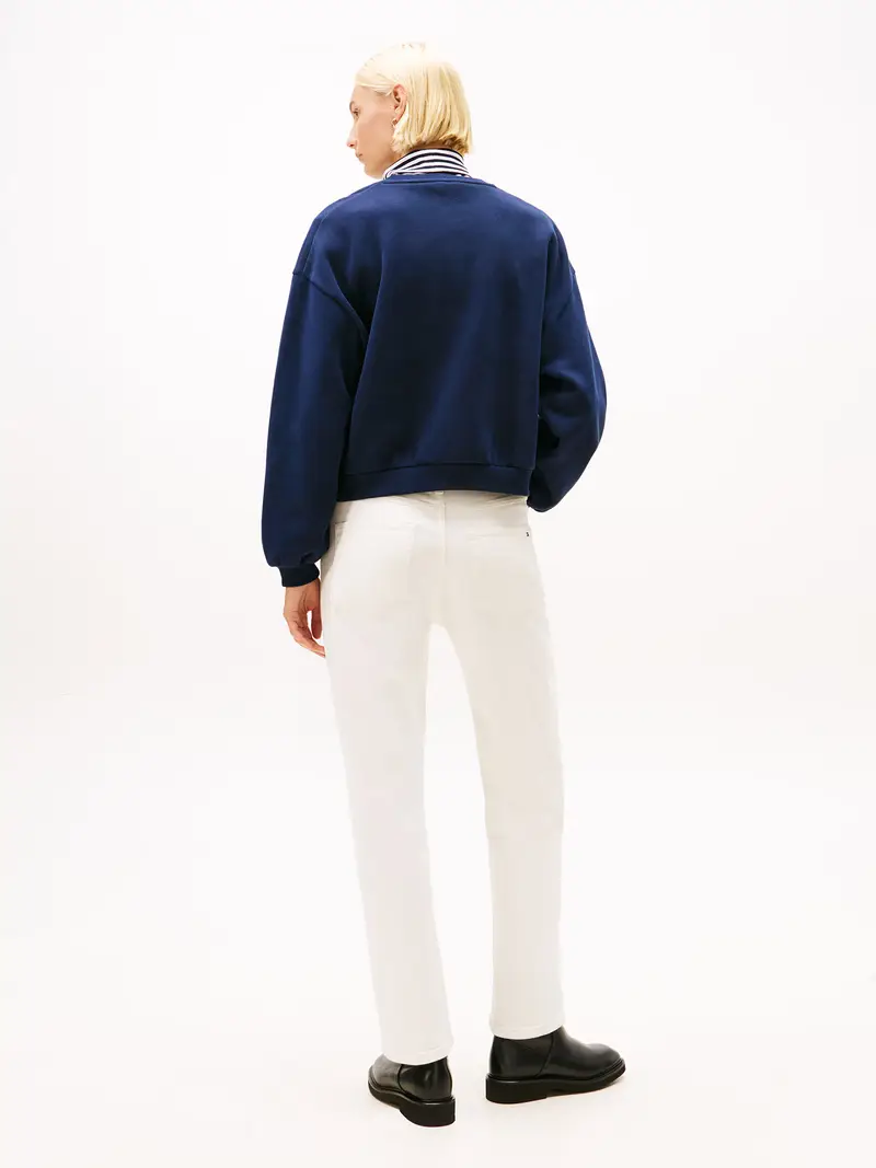 Felpa navy / bianco miniatura 3