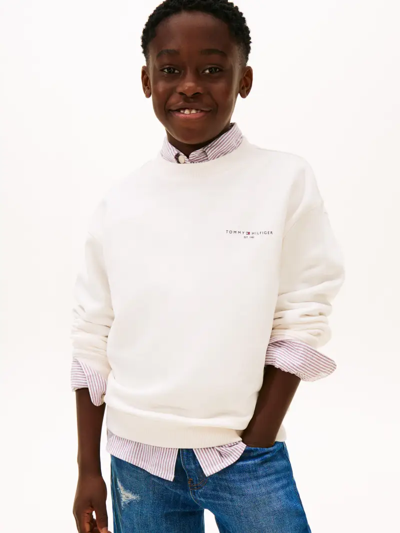 Felpa navy / bianco miniatura 3