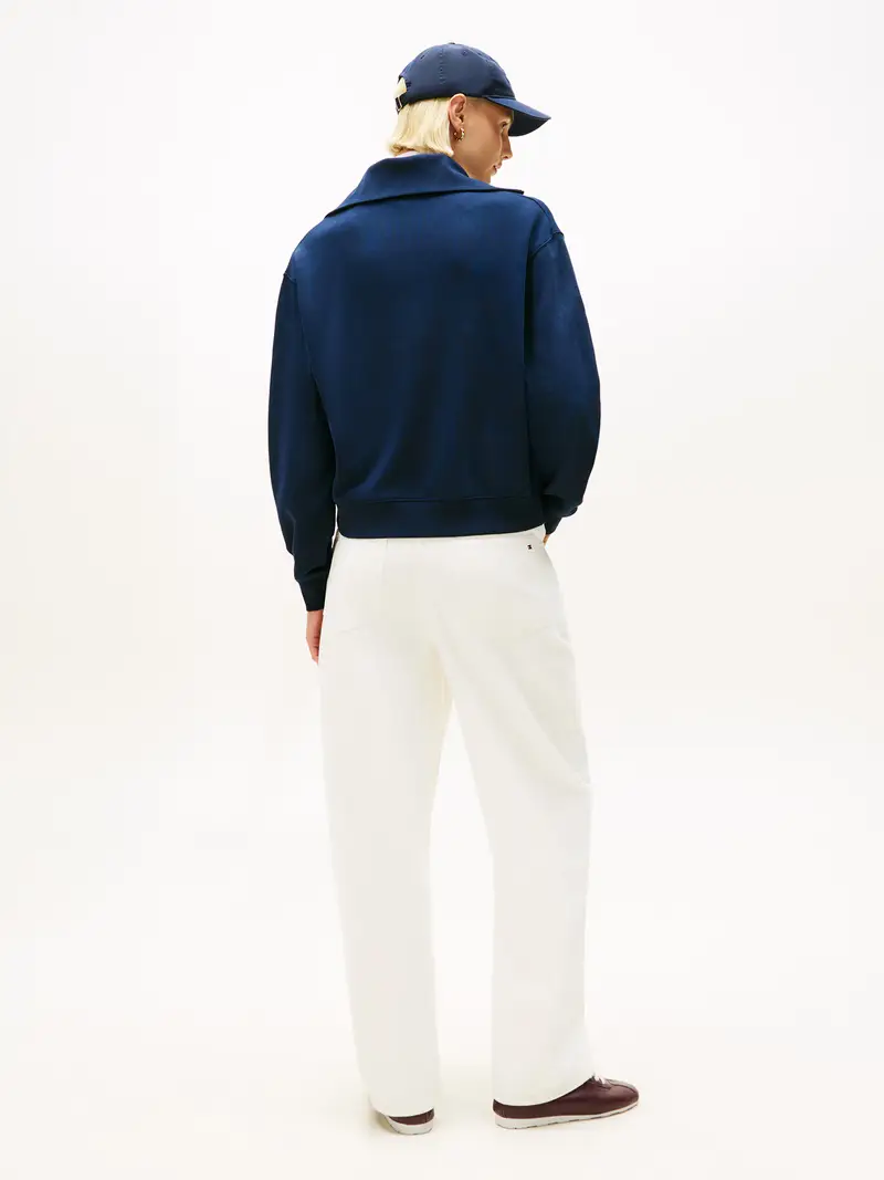 Felpa navy / bianco miniatura 3