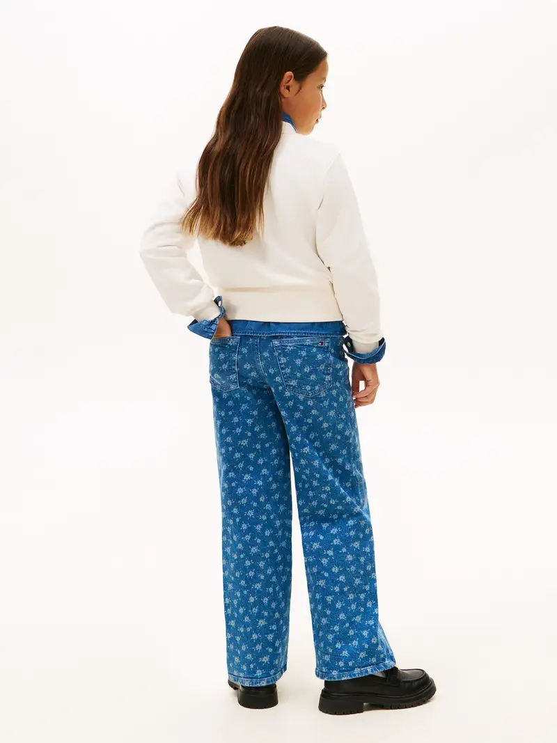 Felpa navy / lavanda / bianco miniatura 3