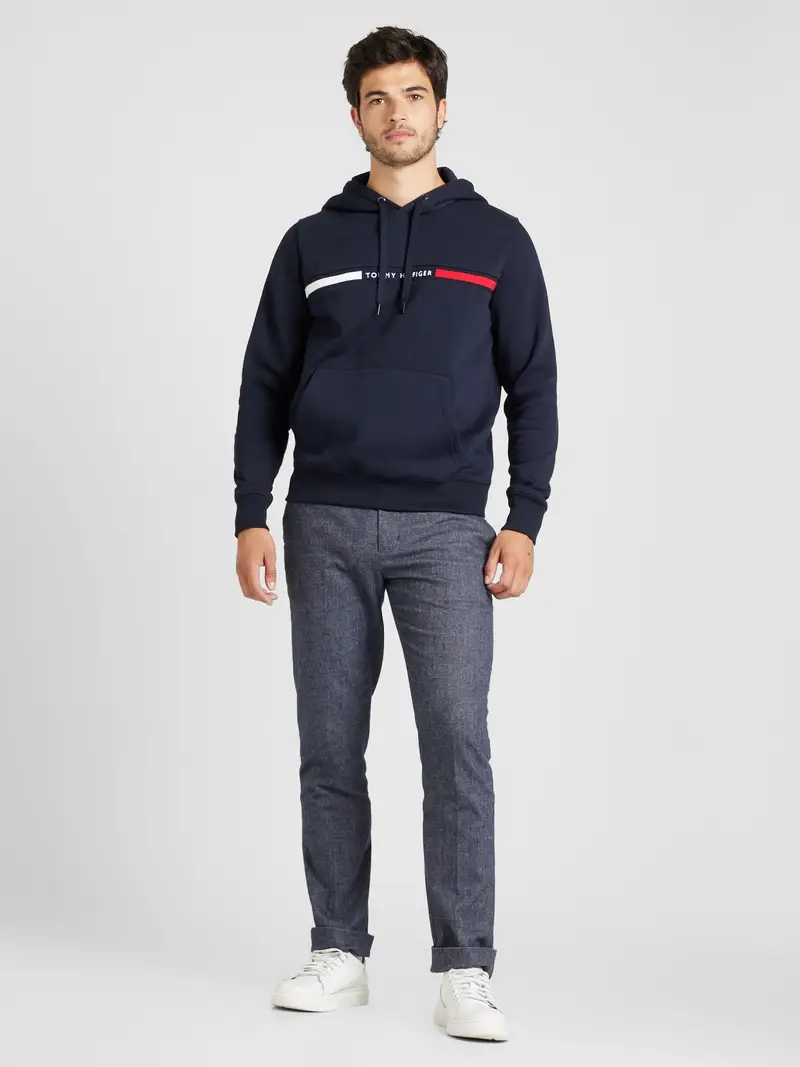 TOMMY HILFIGER Felpa navy / rosso / bianco miniatura 2