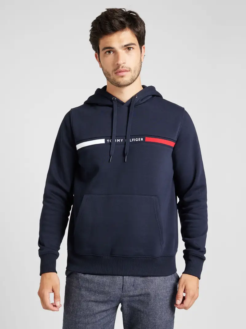 TOMMY HILFIGER Felpa navy / rosso / bianco miniatura 3