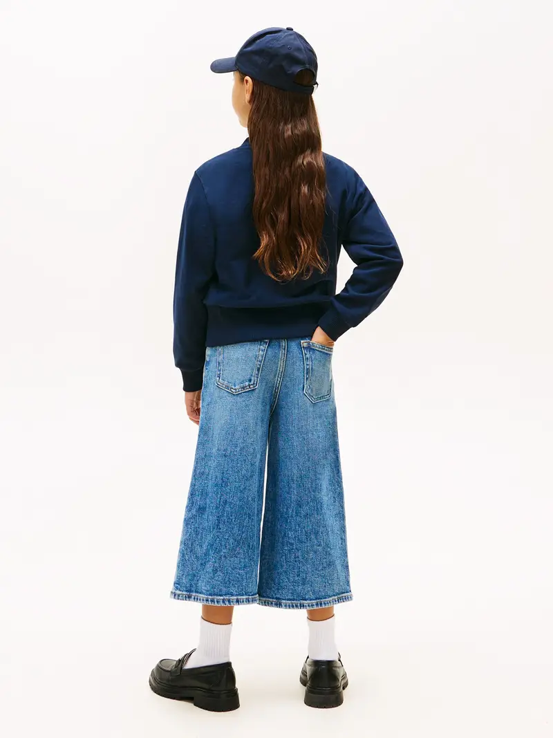 Felpa navy / rosso chiaro miniatura 3