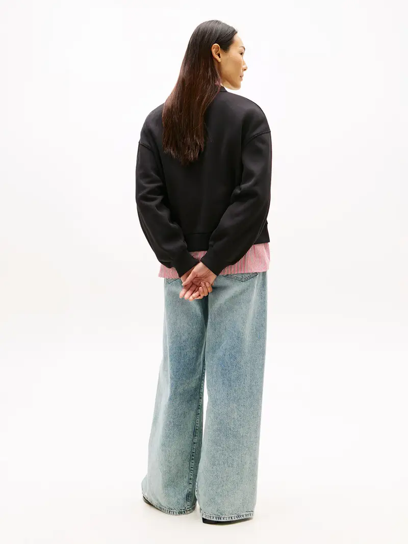 Felpa nero / bianco miniatura 3