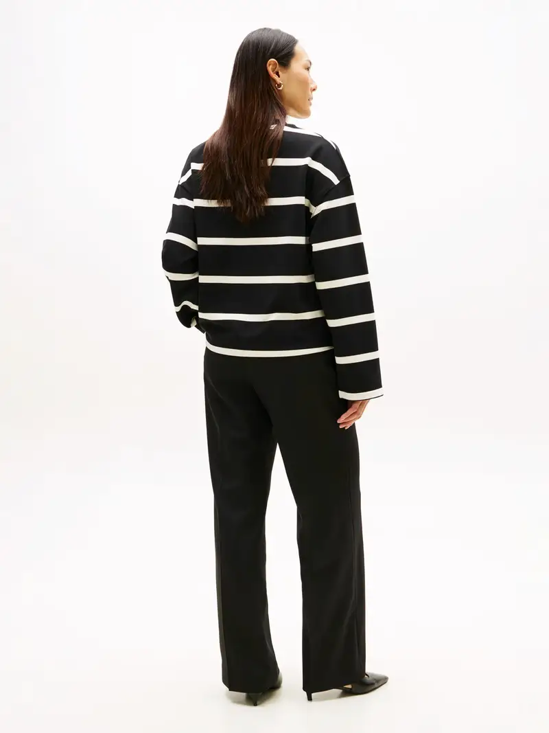 Felpa nero / bianco miniatura 3