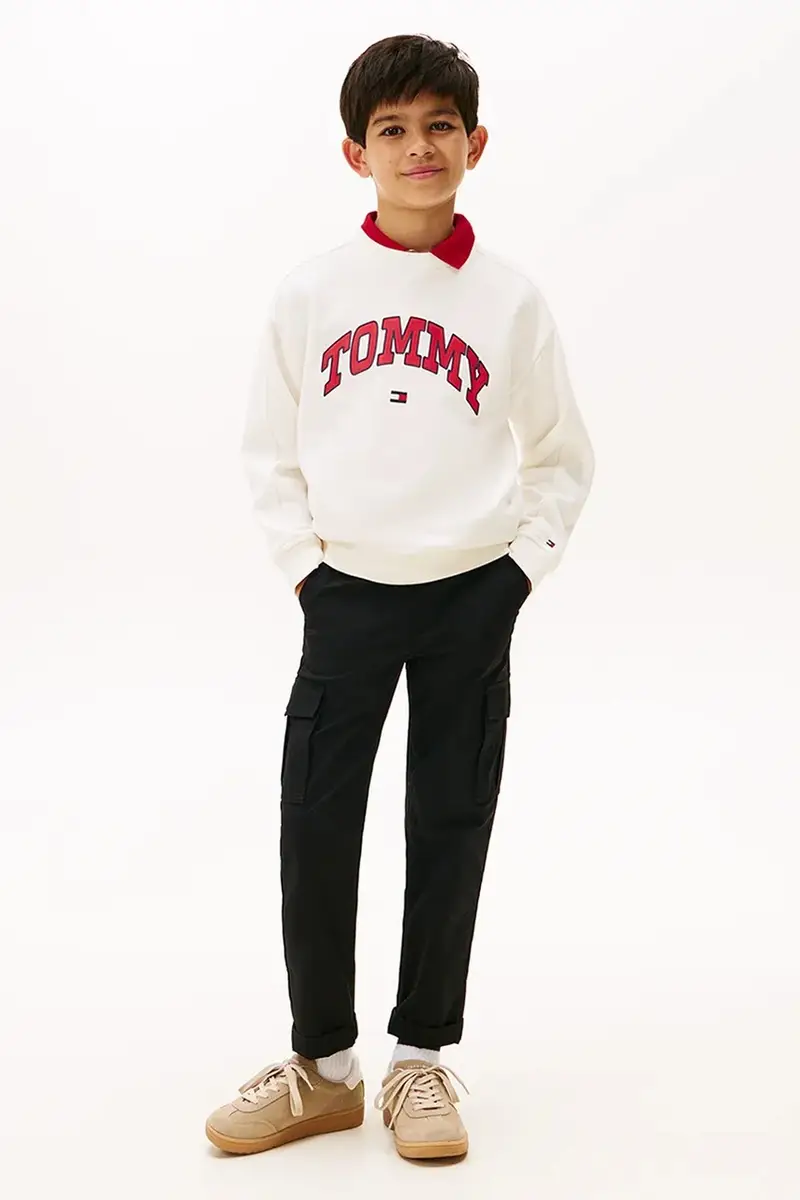 felpa per bambini colore beige KB0KB09899 miniatura 4