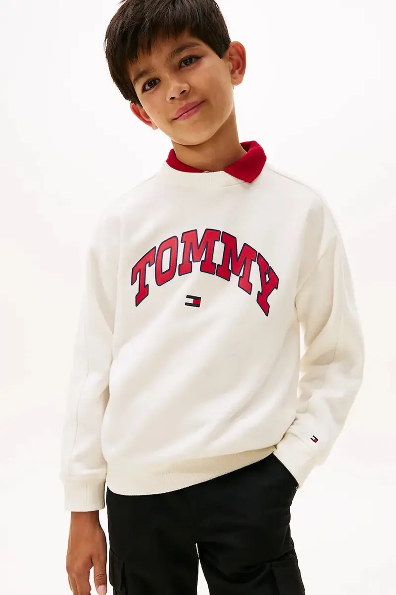 felpa per bambini colore beige KB0KB09899