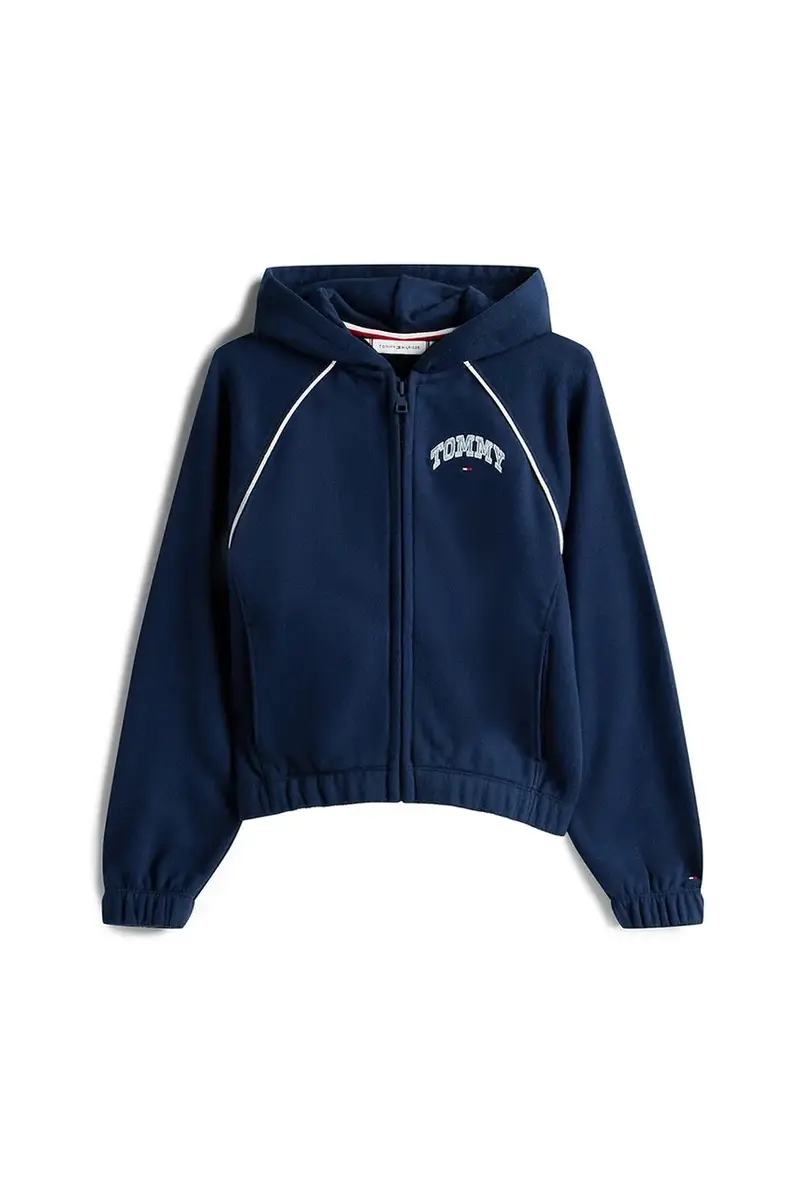 felpa per bambini colore blu navy con cappuccio KG0KG08783 miniatura 2