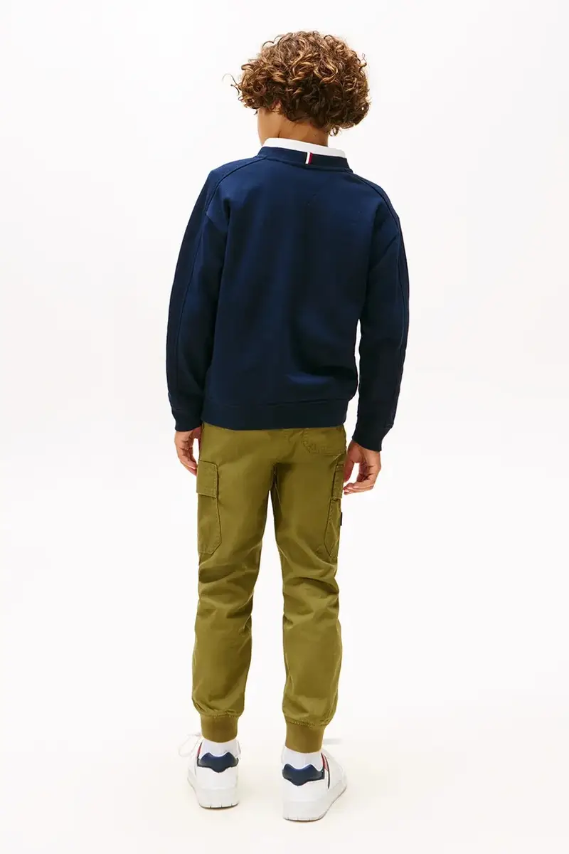 felpa per bambini colore blu navy KB0KB09899 miniatura 5