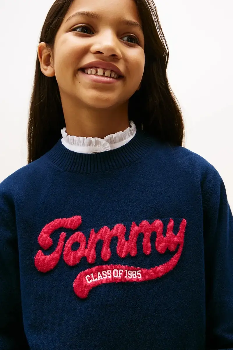 felpa per bambini colore blu navy KG0KG08842 miniatura 3