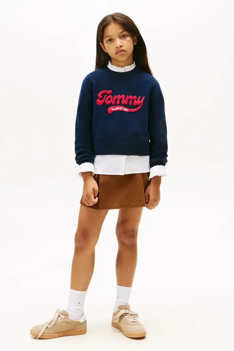 felpa per bambini colore blu navy KG0KG08842 miniatura 4