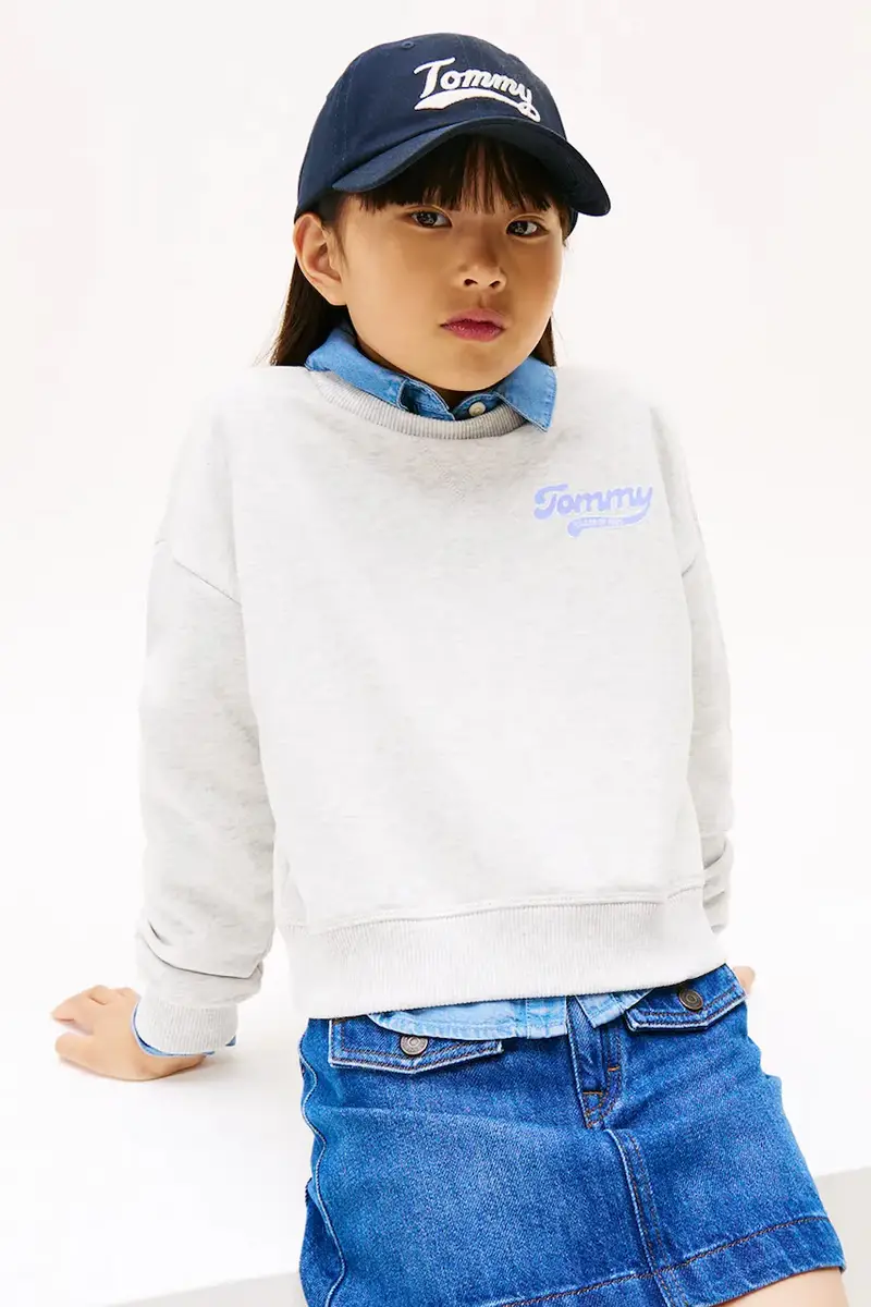 felpa per bambini colore grigio KG0KG08779 miniatura 3