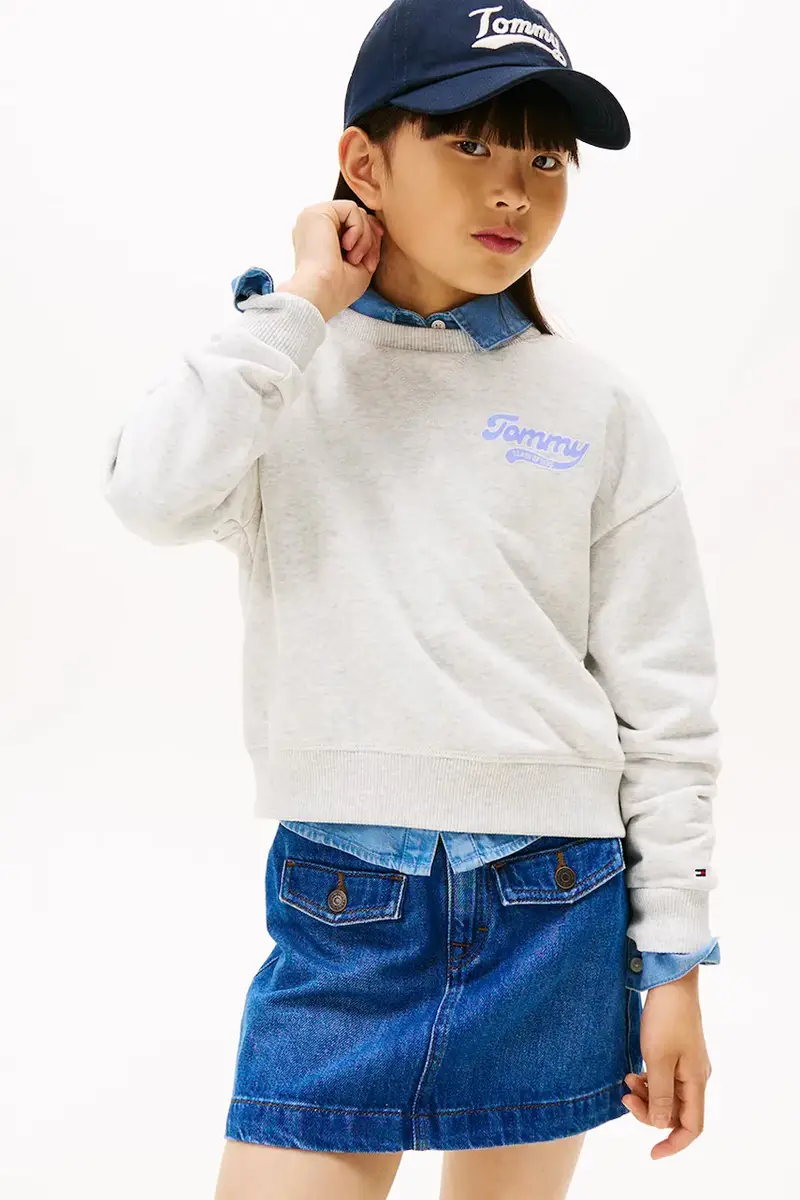 felpa per bambini colore grigio KG0KG08779